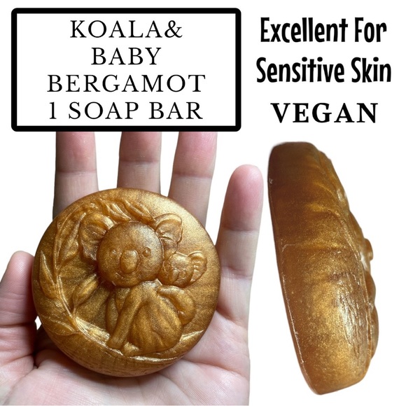 1 Bar, Bergamot, Koala & Baby, Handmade Soap, Great Gift Idea! ( PRICE IS FIRM ) - Picture 2 of 2